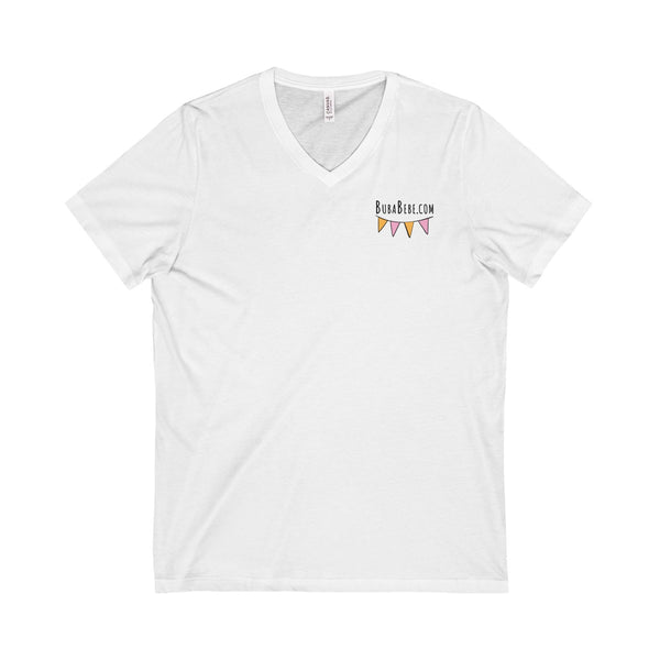 Unisex Jersey Short Sleeve V-Neck Tee