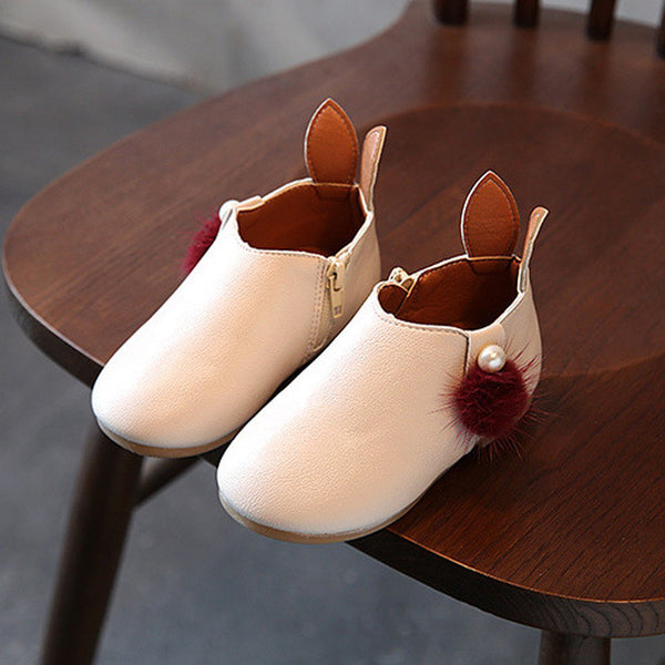 Cute Rabbit Ears Zipper Boots