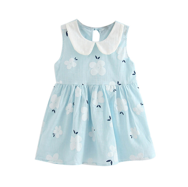Blue Toddler Girls Summer Dress