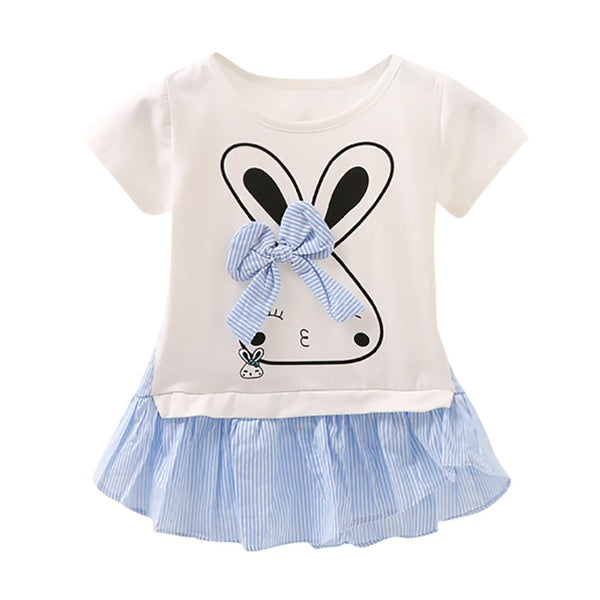Newborn Toddler Baby Girls Rabbit Cartoon Dress