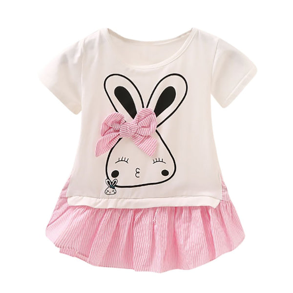 Newborn Toddler Baby Girls Rabbit Cartoon Dress