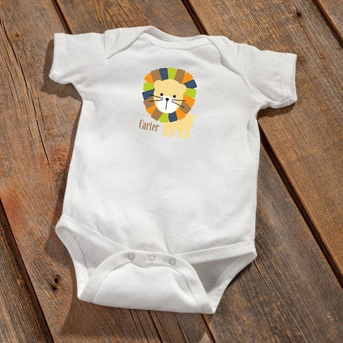 Personalized Baby Onesie - Lion Design