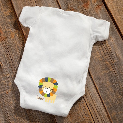 Personalized Baby Botty Onesie - Lion Design