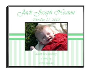 Personalized  Children's Frames - Baby Green