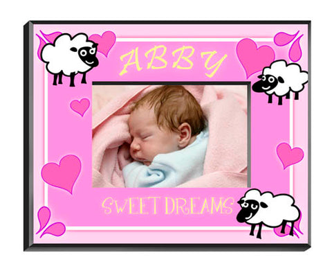 Personalized  Children's Frames - Sheep Girl