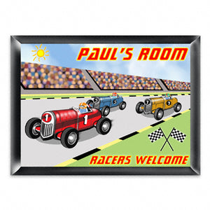 Personalized Room Sign - Racer