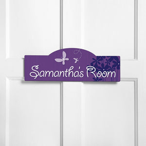 Personalized Kids Room Sign - Blooms