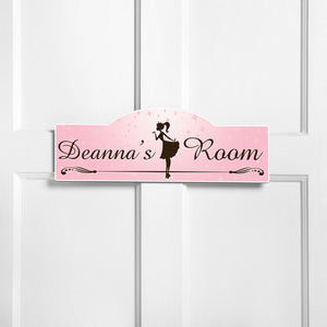 Personalized Kids Room Sign - Girly Girl