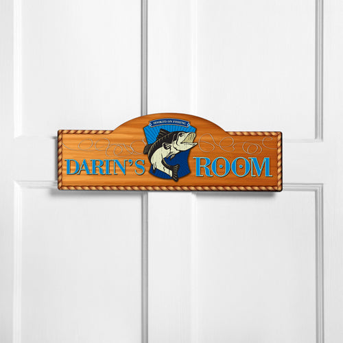 Personalized Kids Room Sign - Gone Fishin