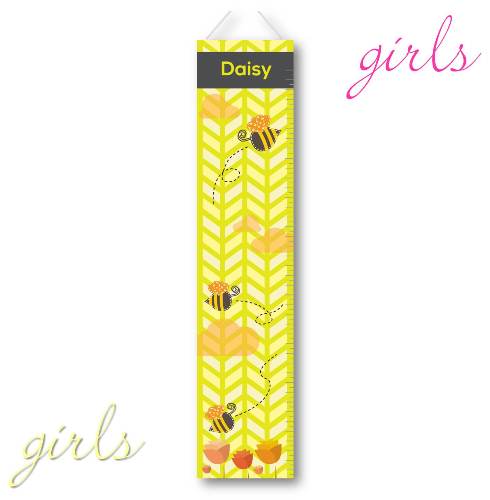 Kids Growth Charts - Personalized Honey Bees
