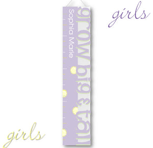Kids Growth Charts - Personalized Lavender Big and Tall