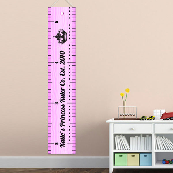 Kids Canvas Height Chart - Ruler of the Room
