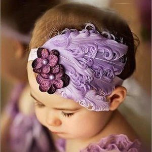 Light Purple Feather Hair Accessories