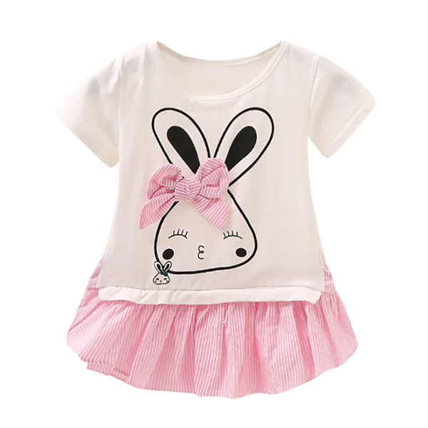 Newborn Toddler Baby Girls Rabbit Cartoon Dress